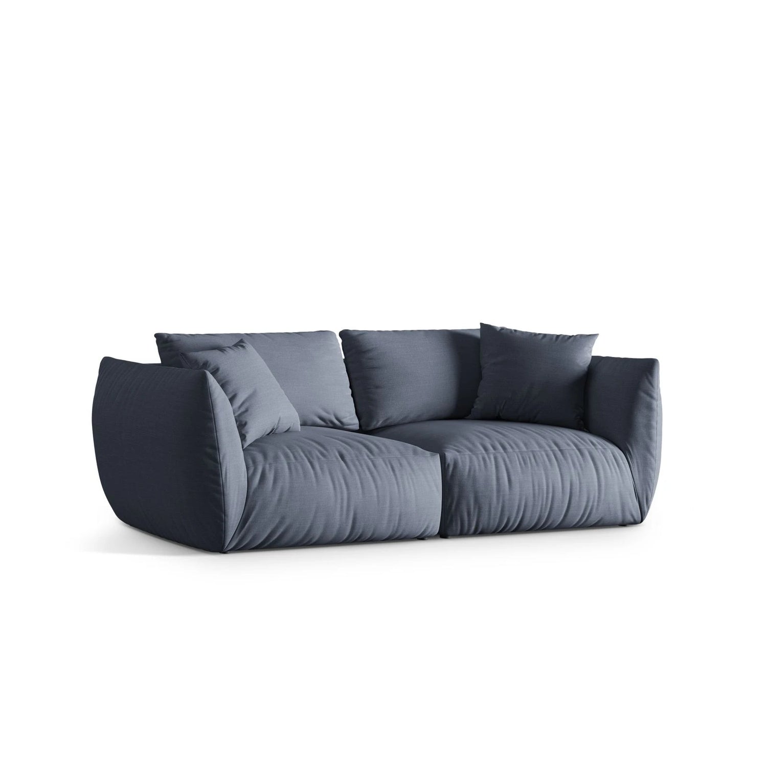 Chris 4-Sitzer Sofa in Leinenoptik aus Strukturierter Stoff (LIN74) in Light Green, 260x100 cm – Bild 3