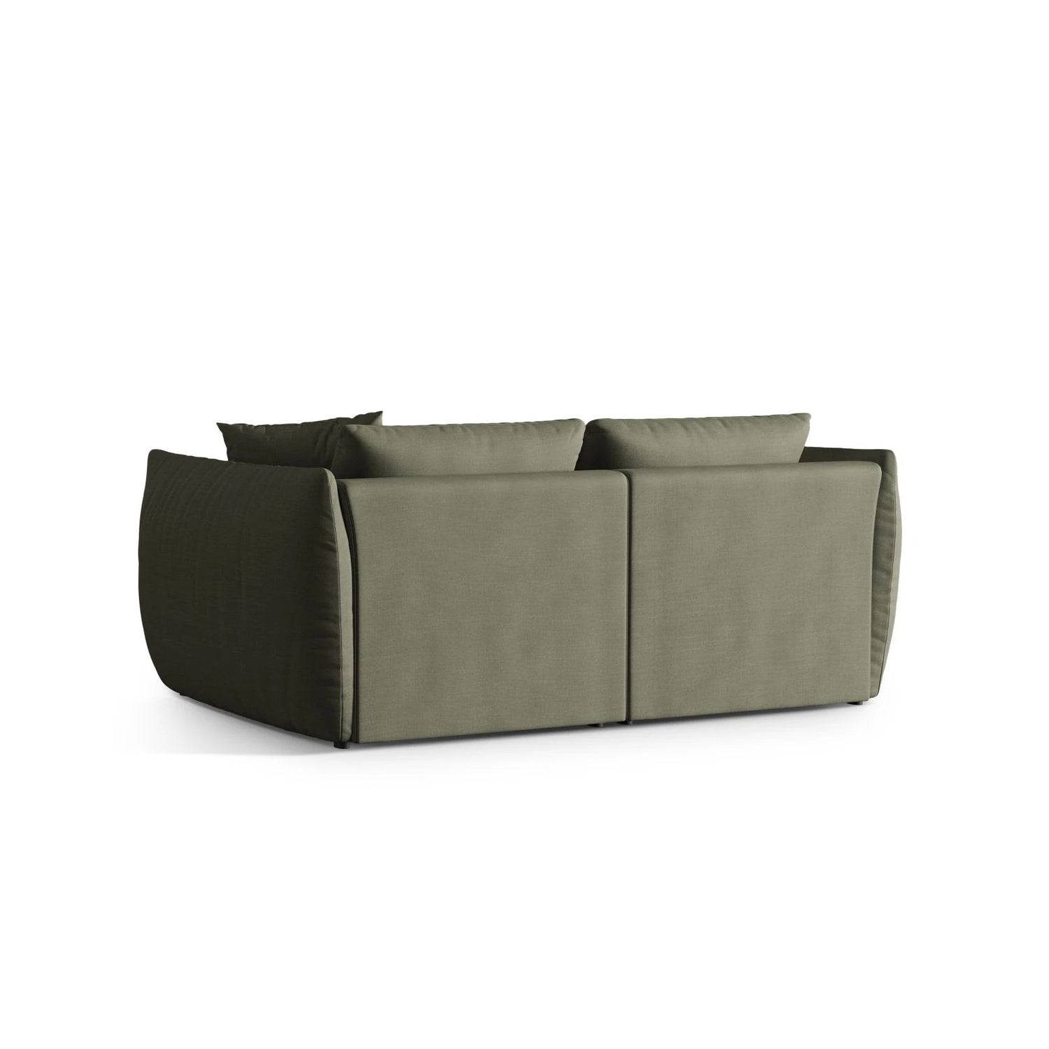 Chris 4-Sitzer Sofa in Leinenoptik aus Strukturierter Stoff (LIN81) in Muted Blue, 260x100 cm – Bild 4
