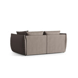 Chris 4-Sitzer Sofa in Leinenoptik aus Strukturierter Stoff (LINS07) in Concrete, 260x100 cm – Bild 4