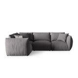 Chris 5-Sitzer Ecksofa Links, in Leinenoptik aus Strukturierter Stoff (LIN32) in Sand, 295x210 cm – Bild 1