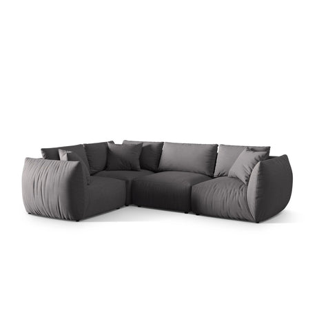 Chris 5-Sitzer Ecksofa Links, in Leinenoptik aus Strukturierter Stoff (LIN32) in Sand, 295x210 cm – Bild 4