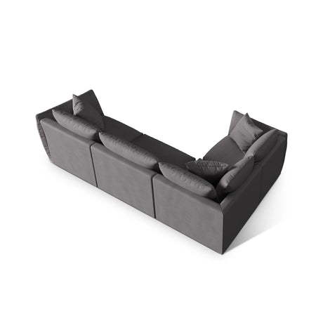 Chris 5-Sitzer Ecksofa Links, in Leinenoptik aus Strukturierter Stoff (LIN32) in Sand, 295x210 cm – Bild 5