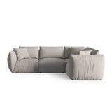 Chris 5-Sitzer Ecksofa Rechts, in Leinenoptik aus Strukturierter Stoff (LIN04) in Natural, 295x210 cm – Bild 1