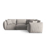 Chris 5-Sitzer Ecksofa Rechts, in Leinenoptik aus Strukturierter Stoff (LIN04) in Natural, 295x210 cm – Bild 1