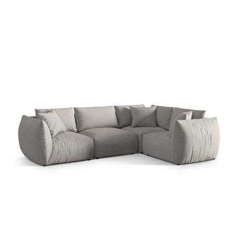 Chris 5-Sitzer Ecksofa Rechts, in Leinenoptik aus Strukturierter Stoff (LIN04) in Natural, 295x210 cm – Bild 4