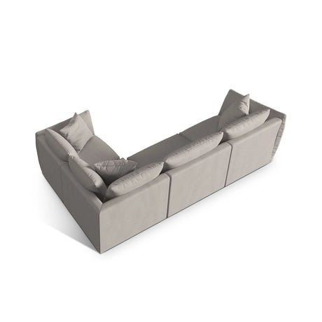 Chris 5-Sitzer Ecksofa Rechts, in Leinenoptik aus Strukturierter Stoff (LIN04) in Natural, 295x210 cm – Bild 5