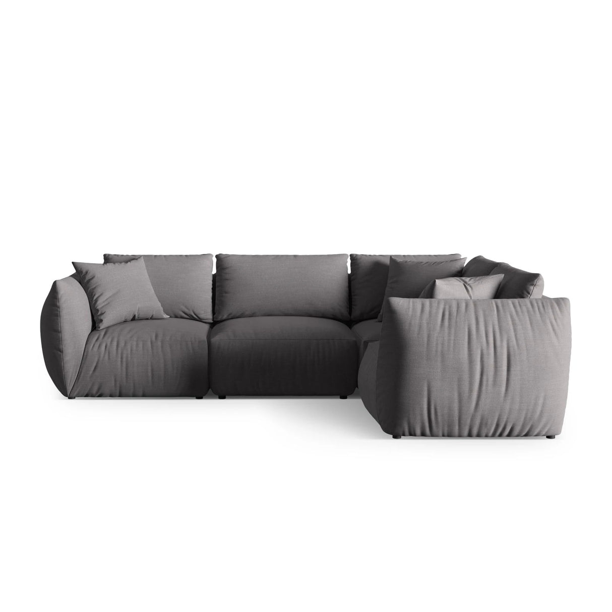 Chris 5-Sitzer Ecksofa Rechts, in Leinenoptik aus Strukturierter Stoff (LIN32) in Sand, 295x210 cm – Bild 1