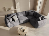 Chris 5-Sitzer Ecksofa Rechts, in Leinenoptik aus Strukturierter Stoff (LIN32) in Sand, 295x210 cm – Bild 2