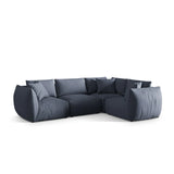 Chris 5-Sitzer Ecksofa Rechts, in Leinenoptik aus Strukturierter Stoff (LIN74) in Light Green, 295x210 cm – Bild 4