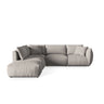 Chris 6-Sitzer Ecksofa offen, Links, in Leinenoptik aus Strukturierter Stoff (LIN04) in Natural, 295x290 cm – Bild 1