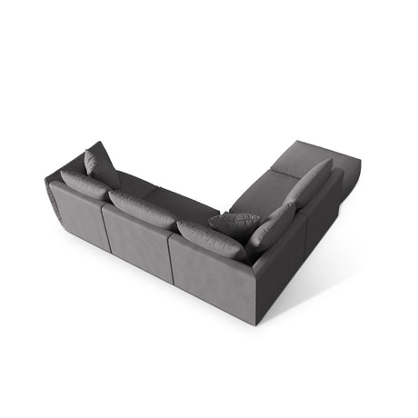 Chris 6-Sitzer Ecksofa offen, Links, in Leinenoptik aus Strukturierter Stoff (LIN32) in Sand, 295x290 cm – Bild 6