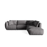 Chris 6-Sitzer Ecksofa offen, Rechts, in Leinenoptik aus Strukturierter Stoff (LIN32) in Sand, 295x290 cm – Bild 1