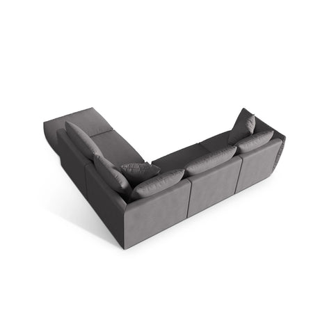 Chris 6-Sitzer Ecksofa offen, Rechts, in Leinenoptik aus Strukturierter Stoff (LIN32) in Sand, 295x290 cm – Bild 6