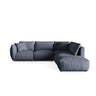 Chris 6-Sitzer Ecksofa offen, Rechts, in Leinenoptik aus Strukturierter Stoff (LIN74) in Light Green, 295x290 cm – Bild 1