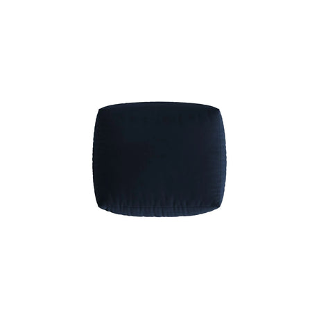 Chris Pouf in Leinenoptik aus Samt (CasDeBl) in Königsblau, 85x100 cm – Bild 4