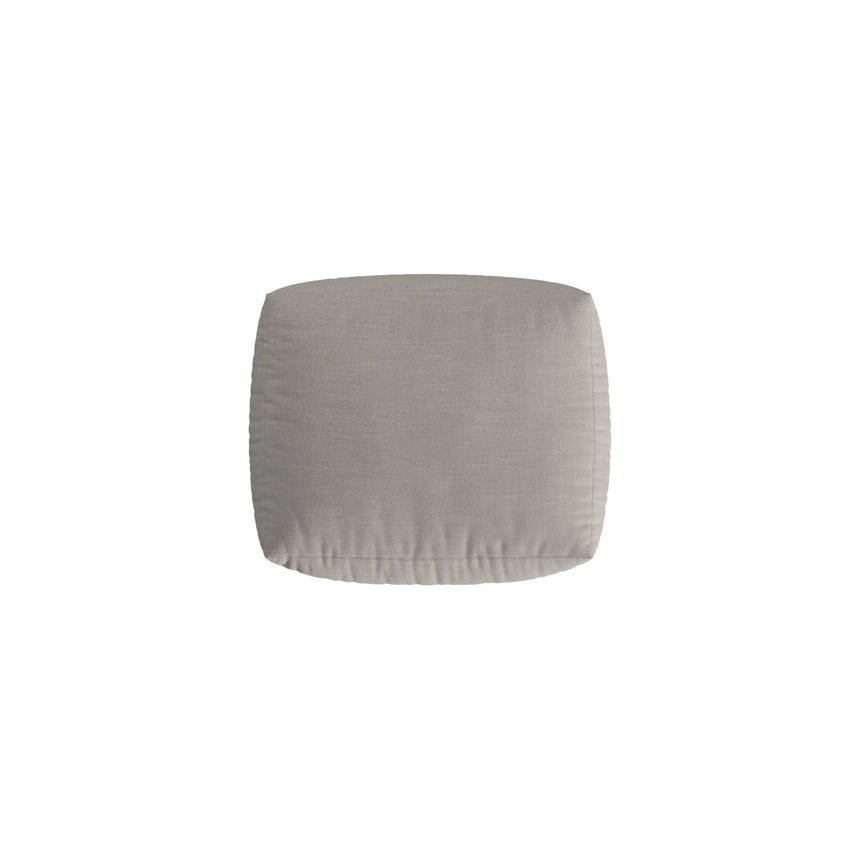 Chris Pouf in Leinenoptik aus Strukturierter Stoff (LIN04) in Natural, 85x100 cm – Bild 4
