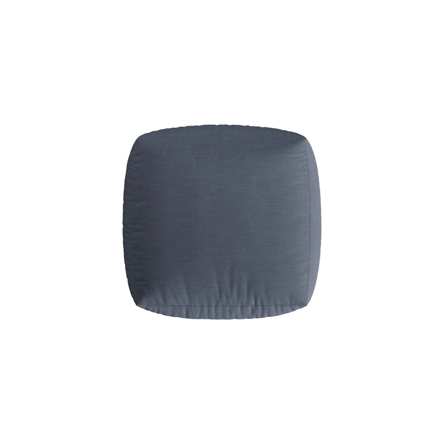 Chris Pouf in Leinenoptik aus Strukturierter Stoff (LIN74) in Light Green, 100x100 cm – Bild 4