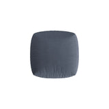 Chris Pouf in Leinenoptik aus Strukturierter Stoff (LIN74) in Light Green, 100x100 cm – Bild 4