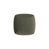 Chris Pouf in Leinenoptik aus Strukturierter Stoff (LIN81) in Muted Blue, 100x100 cm – Bild 4