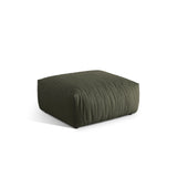 Chris Pouf in Leinenoptik aus Strukturierter Stoff (LIN81) in Muted Blue, 85x100 cm – Bild 3