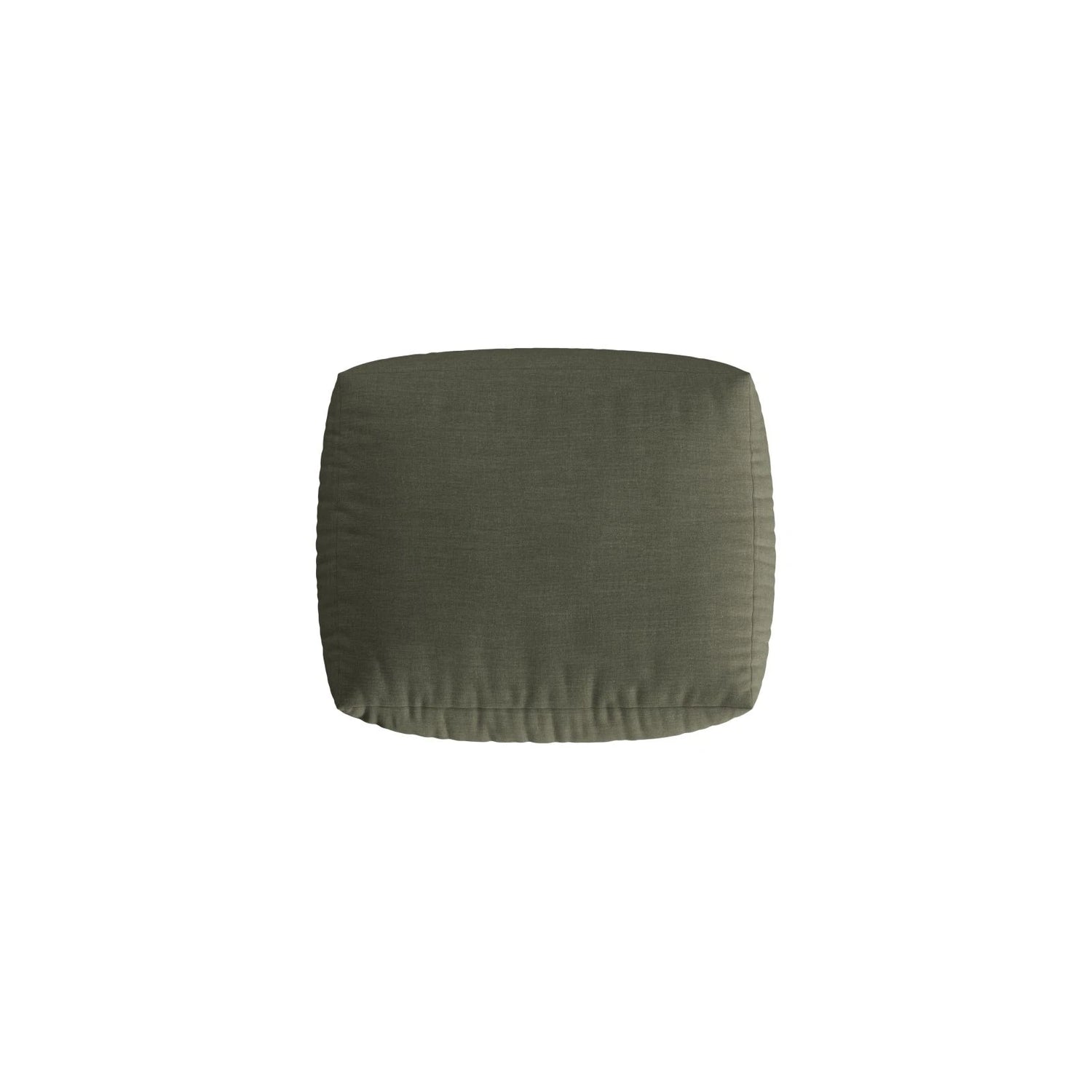 Chris Pouf in Leinenoptik aus Strukturierter Stoff (LIN81) in Muted Blue, 85x100 cm – Bild 4