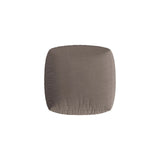 Chris Pouf in Leinenoptik aus Strukturierter Stoff (LINS07) in Concrete, 100x100 cm – Bild 4