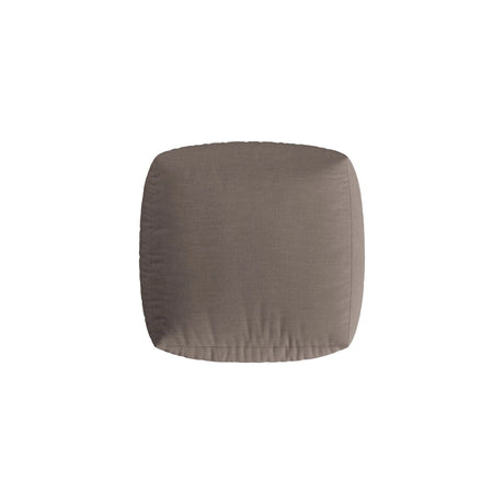 Chris Pouf in Leinenoptik aus Strukturierter Stoff (LINS07) in Concrete, 100x100 cm – Bild 4