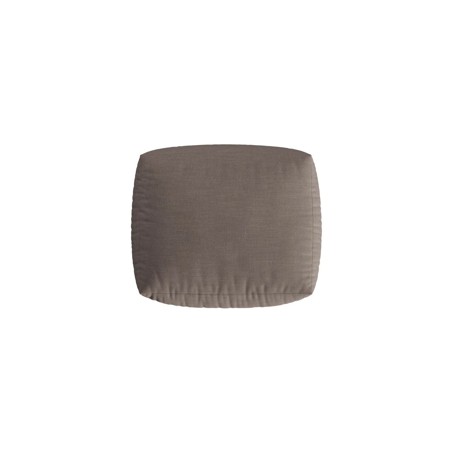 Chris Pouf in Leinenoptik aus Strukturierter Stoff (LINS07) in Concrete, 85x100 cm – Bild 4
