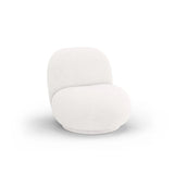 Chuck Sessel, drehbar, mit Bezug aus Boucle (NoN01) in Elfenbein, 78x77 cm – Bild 4