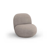 Chuck Sessel, drehbar, mit Bezug aus Boucle (NoN16) in Hellbraun, 78x77 cm – Bild 4