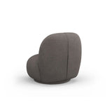 Chuck Sessel, drehbar, mit Bezug aus Boucle (NoN92) in Grau, 78x77 cm – Bild 5