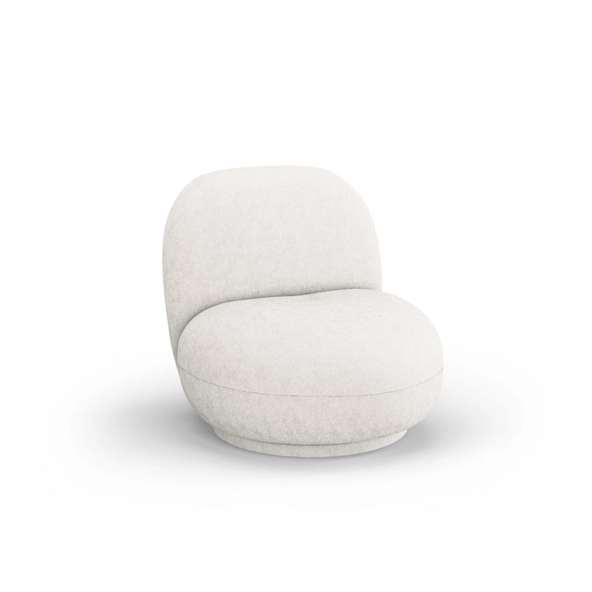 Chuck Sessel, drehbar, mit Bezug aus Chenille oder Boucle, 78x77 cm – Bild 3