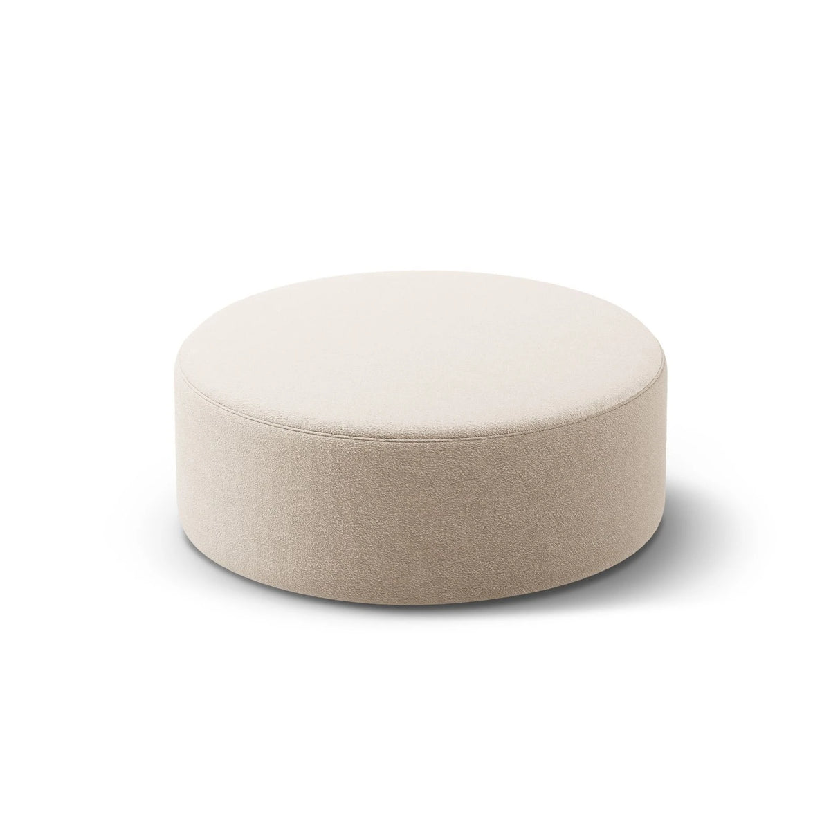 Dia Pouf aus Boucle (Baloo 2074) in Beige, 90x90 cm – Bild 2