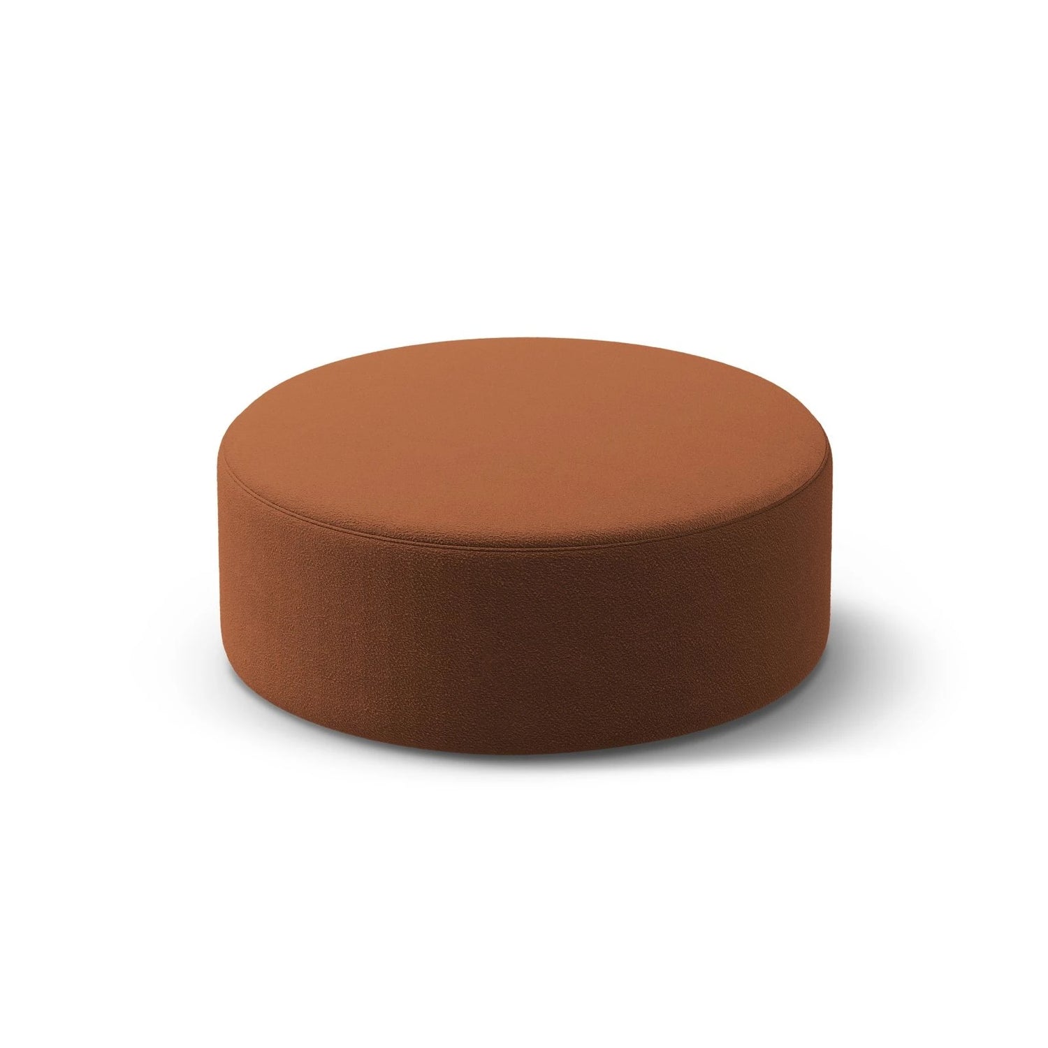 Dia Pouf aus Boucle (Baloo 2078) in Terrakotta, 90x90 cm – Bild 2