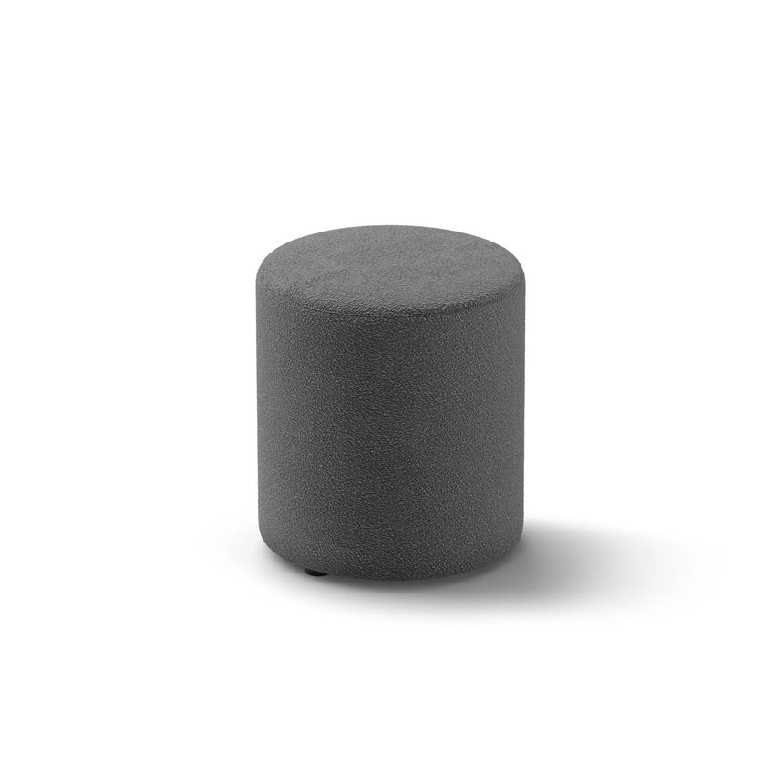 Dia Pouf aus Boucle (Baloo 2083) in Dunkelgrau, 40x40 cm – Bild 2