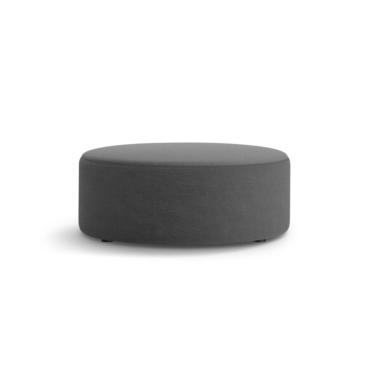 Dia Pouf aus Boucle (Baloo 2083) in Dunkelgrau, 90x90 cm – Bild 1