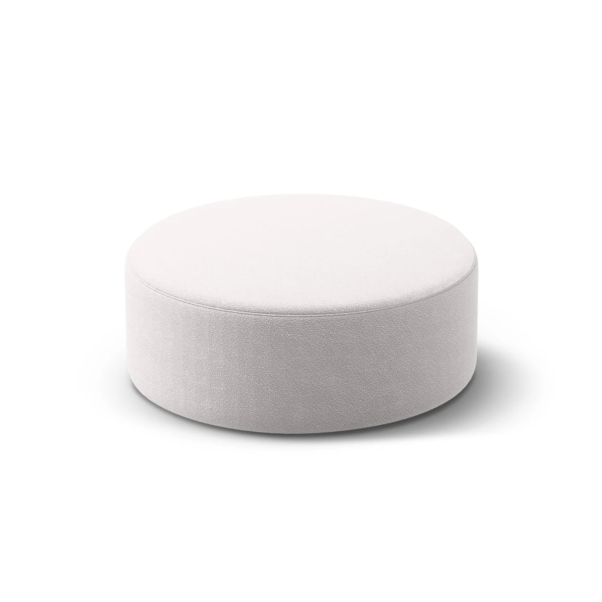 Dia Pouf aus Boucle (Baloo 2085) in Hellgrau, 90x90 cm – Bild 2