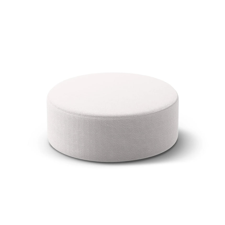 Dia Pouf aus Boucle (Baloo 2085) in Hellgrau, 90x90 cm – Bild 2