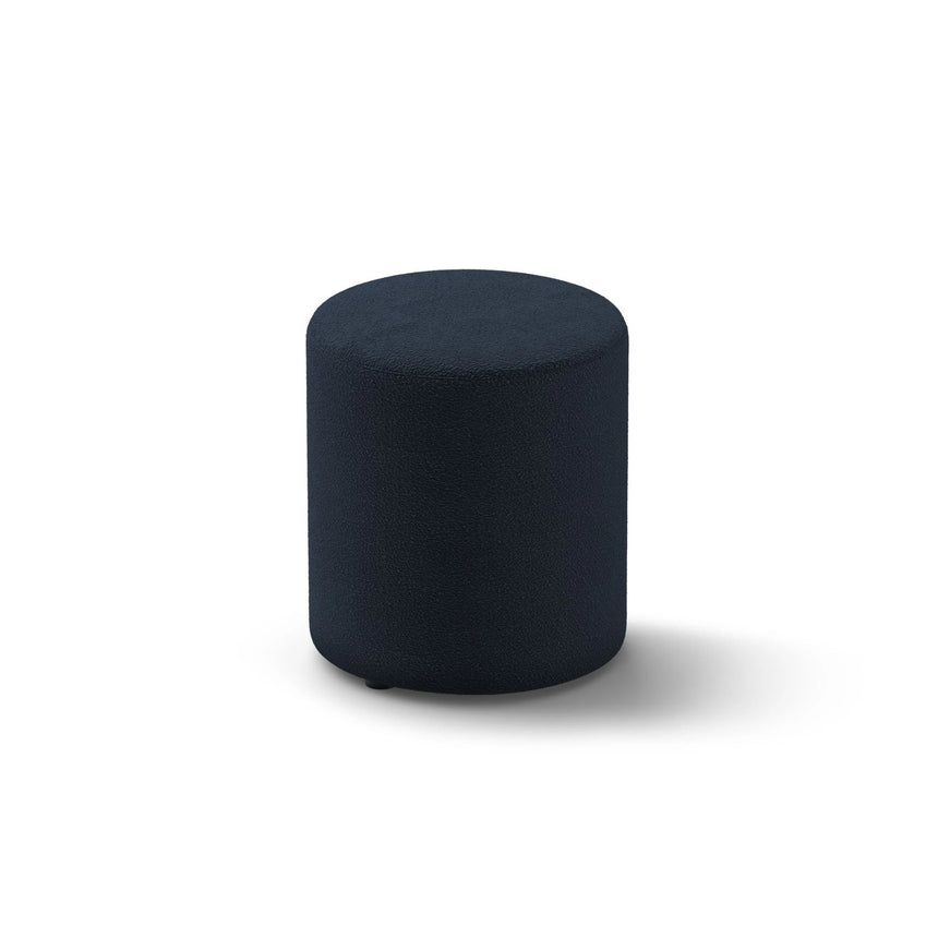 Dia Pouf aus Boucle (Baloo 2088) in Dunkelblau, 40x40 cm – Bild 2