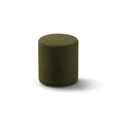 Dia Pouf aus Boucle (Baloo 2090) in Dunkles olivgrün, 40x40 cm – Bild 2