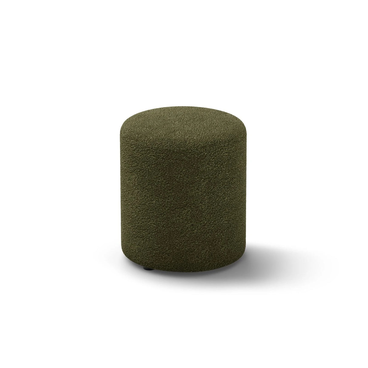 Dia Pouf aus Boucle (Rolf 14) in Grün, 40x40 cm – Bild 2