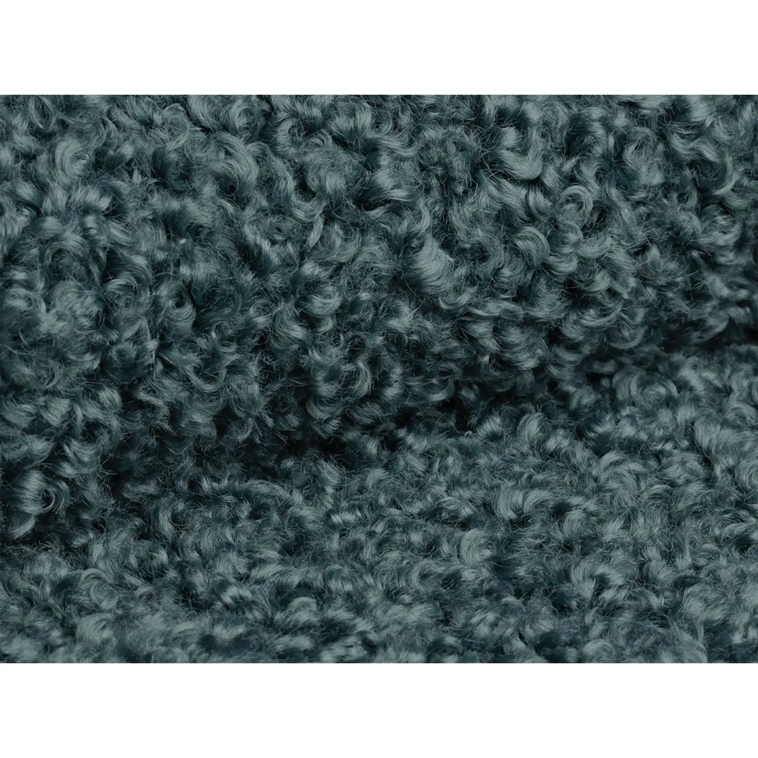 Dia Pouf aus Boucle (Rolf 17) in Petrol, 40x40 cm – Bild 3
