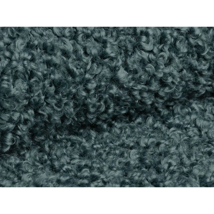 Dia Pouf aus Boucle (Rolf 17) in Petrol, 40x40 cm – Bild 3