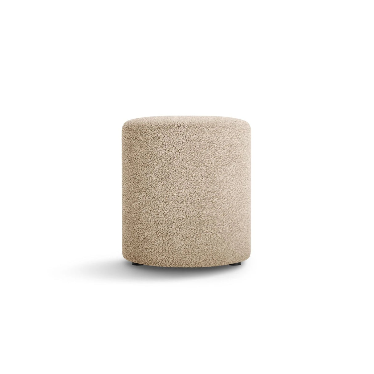 Dia Pouf aus Boucle (Rolf 2) in Sand, 40x40 cm – Bild 1