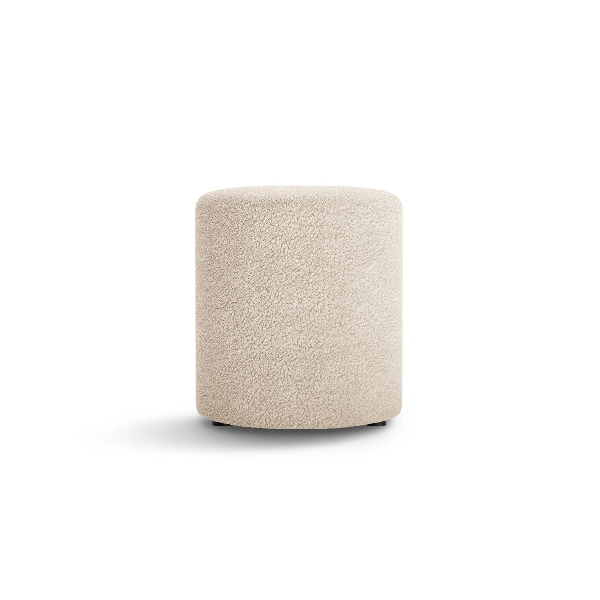 Dia Pouf aus Boucle (Rolf 3) in Leichtes Beige, 40x40 cm – Bild 1