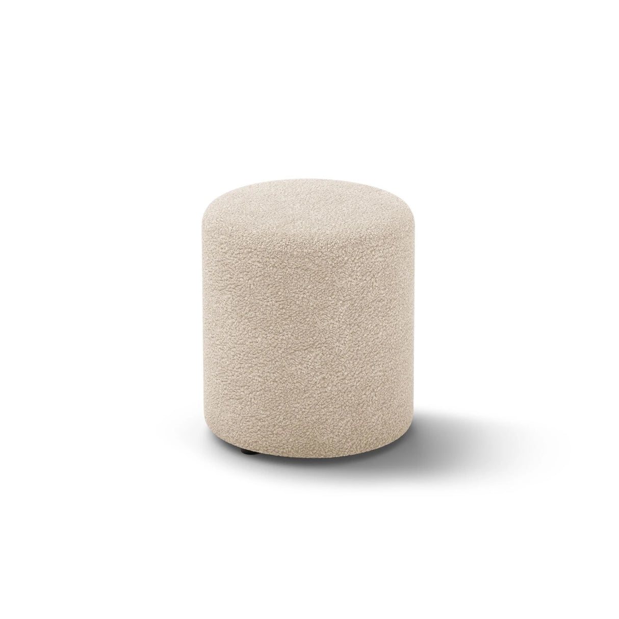 Dia Pouf aus Boucle (Rolf 3) in Leichtes Beige, 40x40 cm – Bild 2