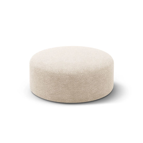 Dia Pouf aus Boucle (Rolf 3) in Leichtes Beige, 90x90 cm – Bild 2