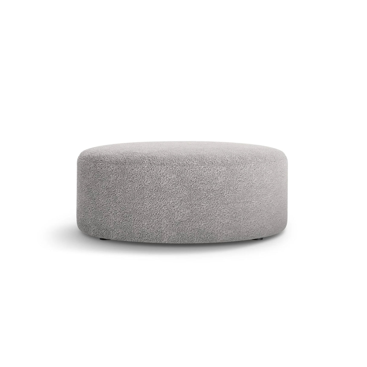 Dia Pouf aus Boucle (Rolf 6) in Hellgrau, 90x90 cm – Bild 1