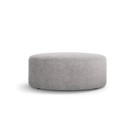 Dia Pouf aus Boucle (Rolf 6) in Hellgrau, 90x90 cm – Bild 1