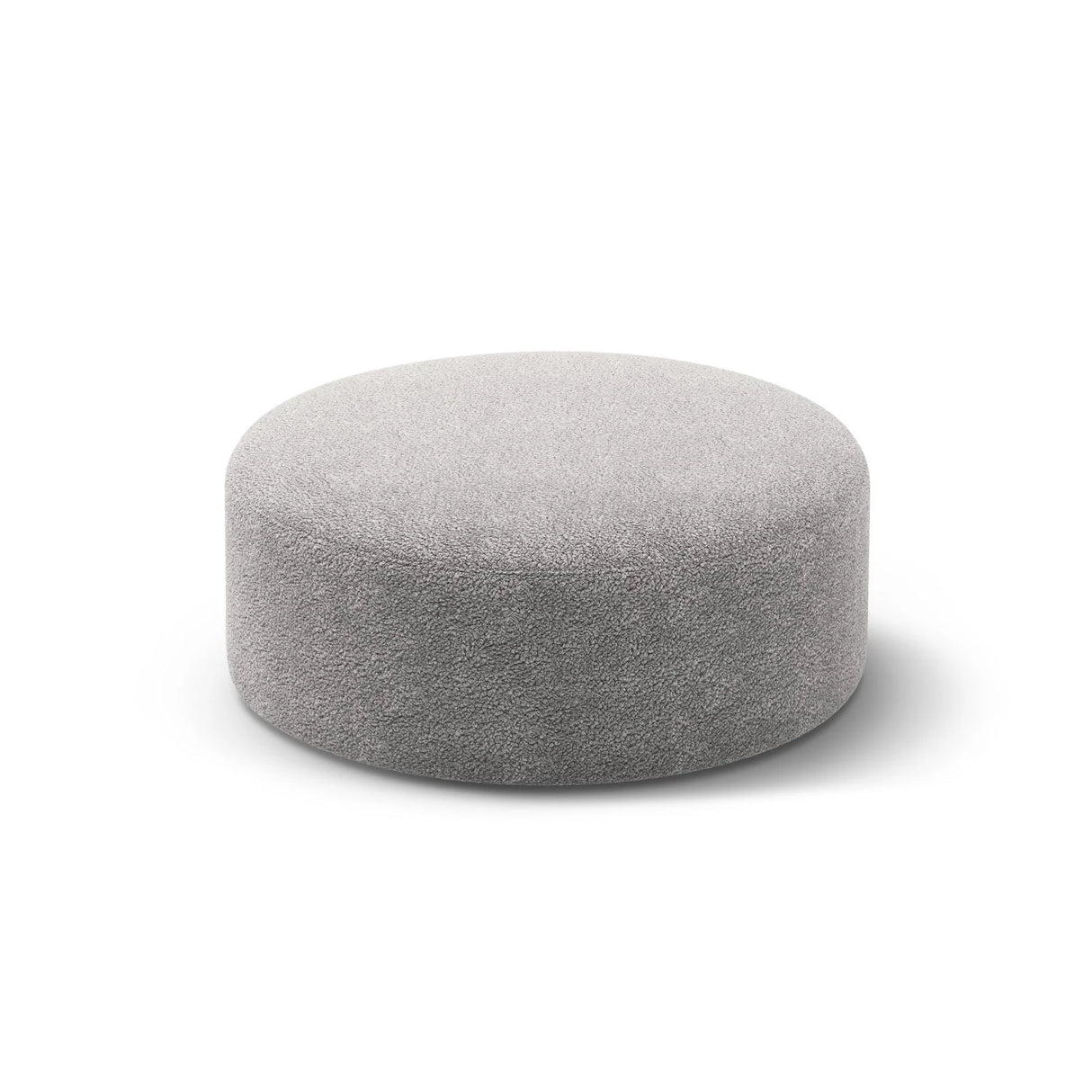 Dia Pouf aus Boucle (Rolf 6) in Hellgrau, 90x90 cm – Bild 2